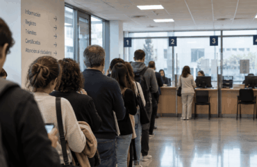 ¿Por qué se forman colas aunque haya puestos de atención disponibles?